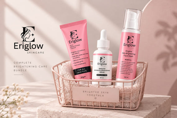 Eriglow Complete Skin Brightening Bundle (Face Wash + Cream + Serum)
